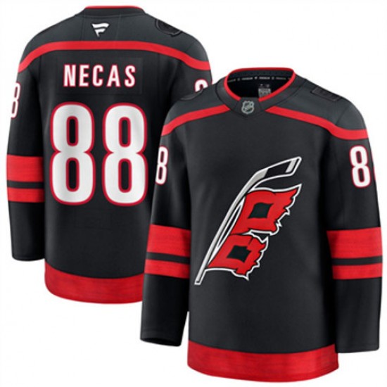 Carolina Hurricanes Martin Necas 88 Fanatics 2024-2025 Home Black NHL Jersey Authentic