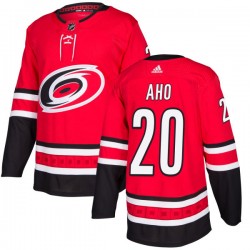 Carolina Hurricanes Sebastian Aho 20 2017-18 Adidas Red NHL Jersey Authentic
