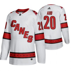 Carolina Hurricanes Sebastian Aho 20 Adidas 2019-20 Authentic White NHL Jersey