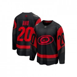 Carolina Hurricanes Sebastian Aho 20 Adidas 2023 NHL Stadium Series Black NHL Jersey Authentic