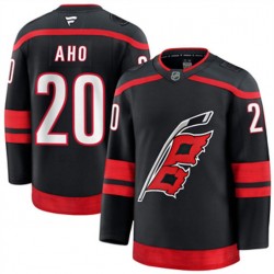 Carolina Hurricanes Sebastian Aho 20 Fanatics 2024-2025 Home Black NHL Jersey Authentic