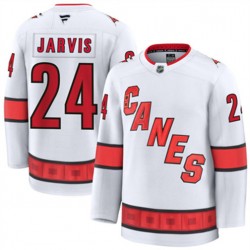 Carolina Hurricanes Seth Jarvis 24 Fanatics 2024-2025 Away White NHL Jersey Authentic