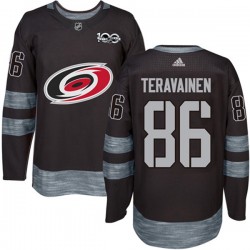 Carolina Hurricanes Teuvo Teravainen 86 1917-2017 100th Anniversary Adidas Black NHL Jersey Authentic