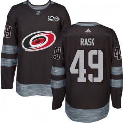 Carolina Hurricanes Victor Rask 49 1917-2017 100th Anniversary Adidas Black NHL Jersey Authentic