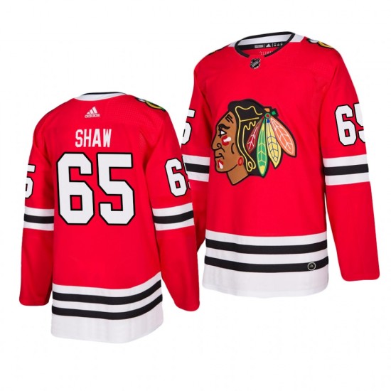 Chicago Blackhawks Andrew Shaw 65 Adidas 2019-20 Authentic Red NHL Jersey