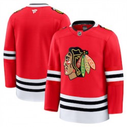 Chicago Blackhawks Blank Fanatics 2024-2025 Home Red NHL Jersey Authentic