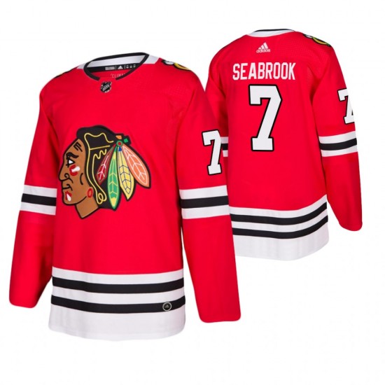 Chicago Blackhawks Brent Seabrook 7 Adidas 2019-20 Authentic Red NHL Jersey