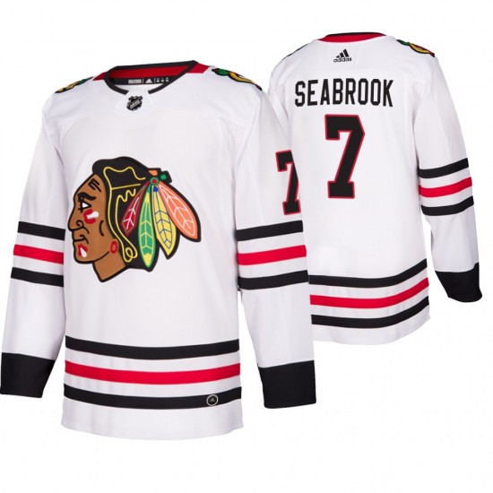 Chicago Blackhawks Brent Seabrook 7 Adidas 2019-20 Authentic White NHL Jersey