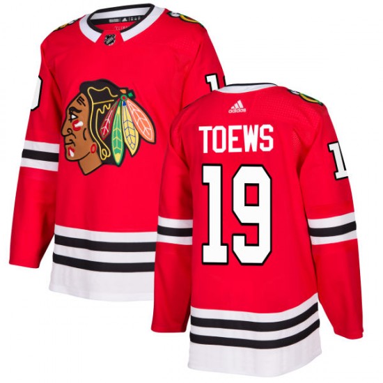 Chicago Blackhawks Jonathan Toews 19 2017-18 Adidas Red NHL Jersey Authentic