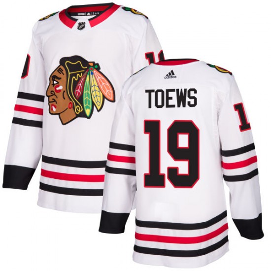 Chicago Blackhawks Jonathan Toews 19 2017-18 Adidas White NHL Jersey Authentic