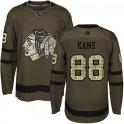 Chicago Blackhawks Patrick Kane 88 2017-18 Adidas Camo Green NHL Jersey Authentic