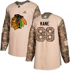 Chicago Blackhawks Patrick Kane 88 2017-18 Adidas Camo Veterans Day Practice NHL Jersey Authentic