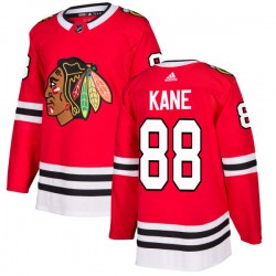 Chicago Blackhawks Patrick Kane 88 2017-18 Adidas Red NHL Jersey Authentic