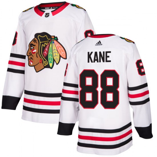 Chicago Blackhawks Patrick Kane 88 2017-18 Adidas White NHL Jersey Authentic