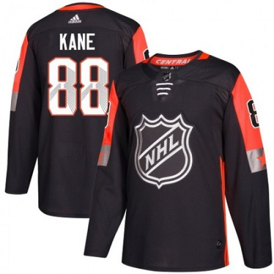 Chicago Blackhawks Patrick Kane 88 2018 All-Star Central Division Black Adidas NHL Jersey Authentic