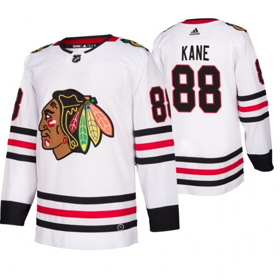 Chicago Blackhawks Patrick Kane 88 Adidas 2019-20 Authentic White NHL Jersey