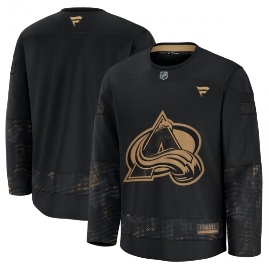 Colorado Avalanche Blank Fanatics 2024-2025 Military Practice NHL Jersey Authentic