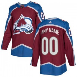 Colorado Avalanche Custom 2017-18 Adidas Burgundy Red NHL Jersey Authentic