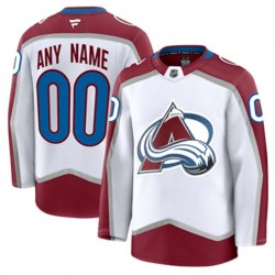 Colorado Avalanche Custom Fanatics 2024-2025 Away White NHL Jersey Authentic