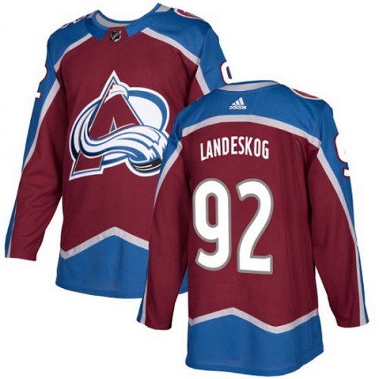 Colorado Avalanche Gabriel Landeskog 92 2017-18 Adidas Burgundy Red NHL Jersey Authentic