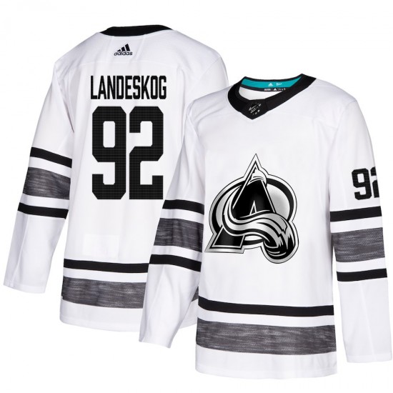 Colorado Avalanche Gabriel Landeskog 92 White 2019 All-Star Adidas NHL Jersey Authentic