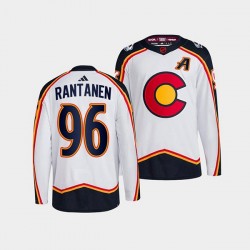 Colorado Avalanche Mikko Rantanen 96 Adidas 2022-2023 Reverse Retro White NHL Jersey Authentic