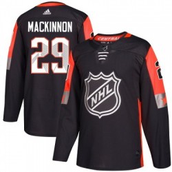 Colorado Avalanche Nathan MacKinnon 29 2018 All-Star Central Division Black Adidas NHL Jersey Authentic