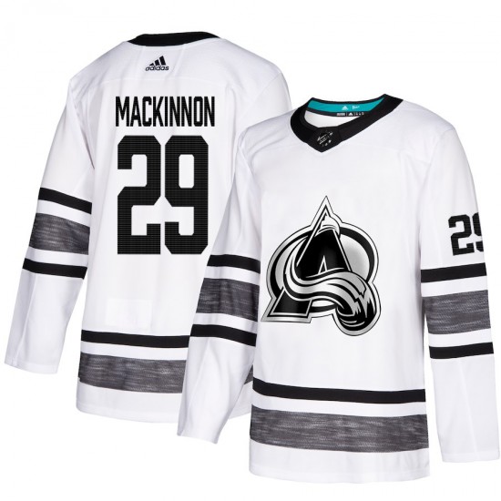 Colorado Avalanche Nathan MacKinnon 29 White 2019 All-Star Adidas NHL Jersey Authentic