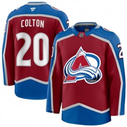Colorado Avalanche Ross Colton 20 Fanatics 2024-2025 Home NHL Jersey Authentic