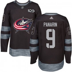 Columbus Blue Jackets Artemi Panarin 9 1917-2017 100th Anniversary Adidas Black NHL Jersey Authentic