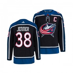 Columbus Blue Jackets BOONE JENNER 38 Adidas 2022-2023 Reverse Retro Navy NHL Jersey Authentic