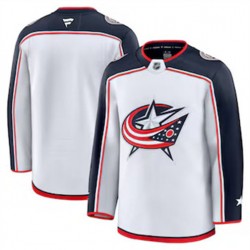 Columbus Blue Jackets Blank Fanatics 2024-2025 Away White NHL Jersey Authentic