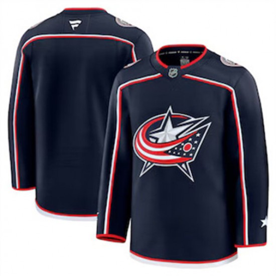 Columbus Blue Jackets Blank Fanatics 2024-2025 Home NHL Jersey Authentic