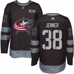 Columbus Blue Jackets Boone Jenner 38 1917-2017 100th Anniversary Adidas Black NHL Jersey Authentic