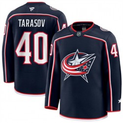 Columbus Blue Jackets Daniil Tarasov 40 Fanatics 2024-2025 Home NHL Jersey Authentic
