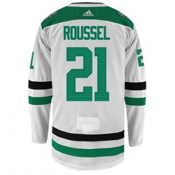 Dallas Stars ANTOINE ROUSSEL 21 White Adidas NHL Jersey