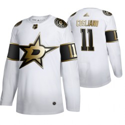 Dallas Stars Andrew Cogliano 11 Adidas 2019-20 Authentic Golden Edition White NHL Jersey