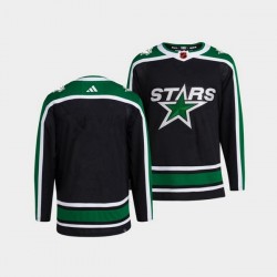 Dallas Stars Blank Adidas 2022-2023 Reverse Retro Black NHL Jersey Authentic