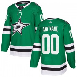 Dallas Stars Custom 2017-18 Adidas Kelly Green NHL Jersey Authentic