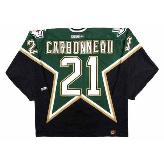 Dallas Stars GUY CARBONNEAU 12 CCM Throwback NHL Jersey Authentic