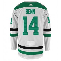 Dallas Stars JAMIE BENN 14 White Adidas NHL Jersey