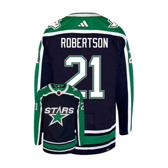 Dallas Stars JASON ROBERTSON 21 Adidas 2022-2023 Reverse Retro Black NHL Jersey Authentic