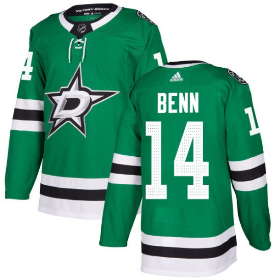 Dallas Stars Jamie Benn 14 2017-18 Adidas Kelly Green NHL Jersey Authentic