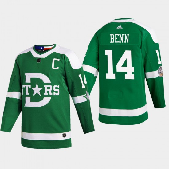 Dallas Stars Jamie Benn 14 Adidas 2020 Winter Classic NHL Jersey Authentic