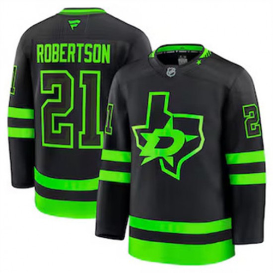 Dallas Stars Jason Robertson 21 Fanatics 2024-2025 Third NHL Jersey Authentic