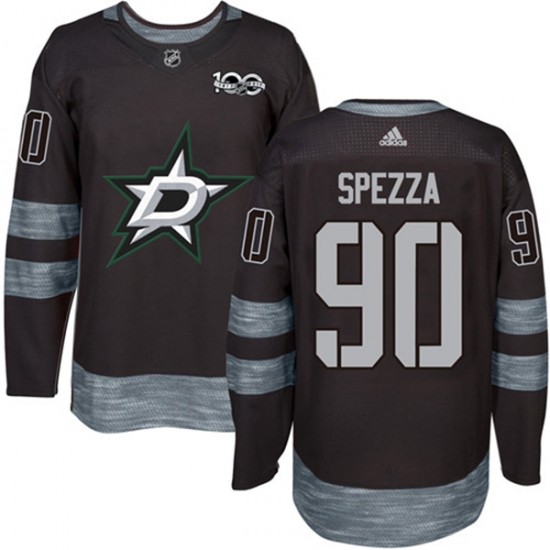 Dallas Stars Jason Spezza 90 1917-2017 100th Anniversary Adidas Black NHL Jersey Authentic