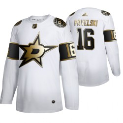 Dallas Stars Joe Pavelski 16 Adidas 2019-20 Authentic Golden Edition White NHL Jersey