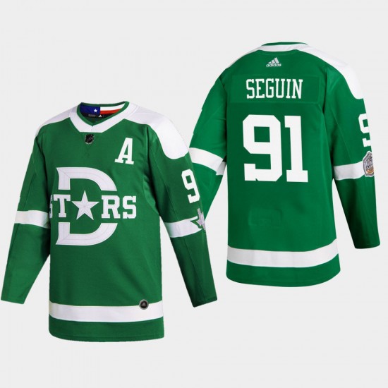 Dallas Stars Tyler Seguin 91 Adidas 2020 Winter Classic NHL Jersey Authentic