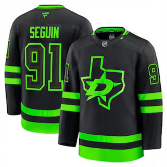 Dallas Stars Tyler Seguin 91 Fanatics 2024-2025 Third NHL Jersey Authentic