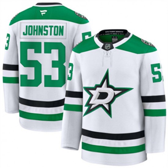 Dallas Stars Wyatt Johnston 53 Fanatics 2024-2025 Away NHL Jersey Authentic